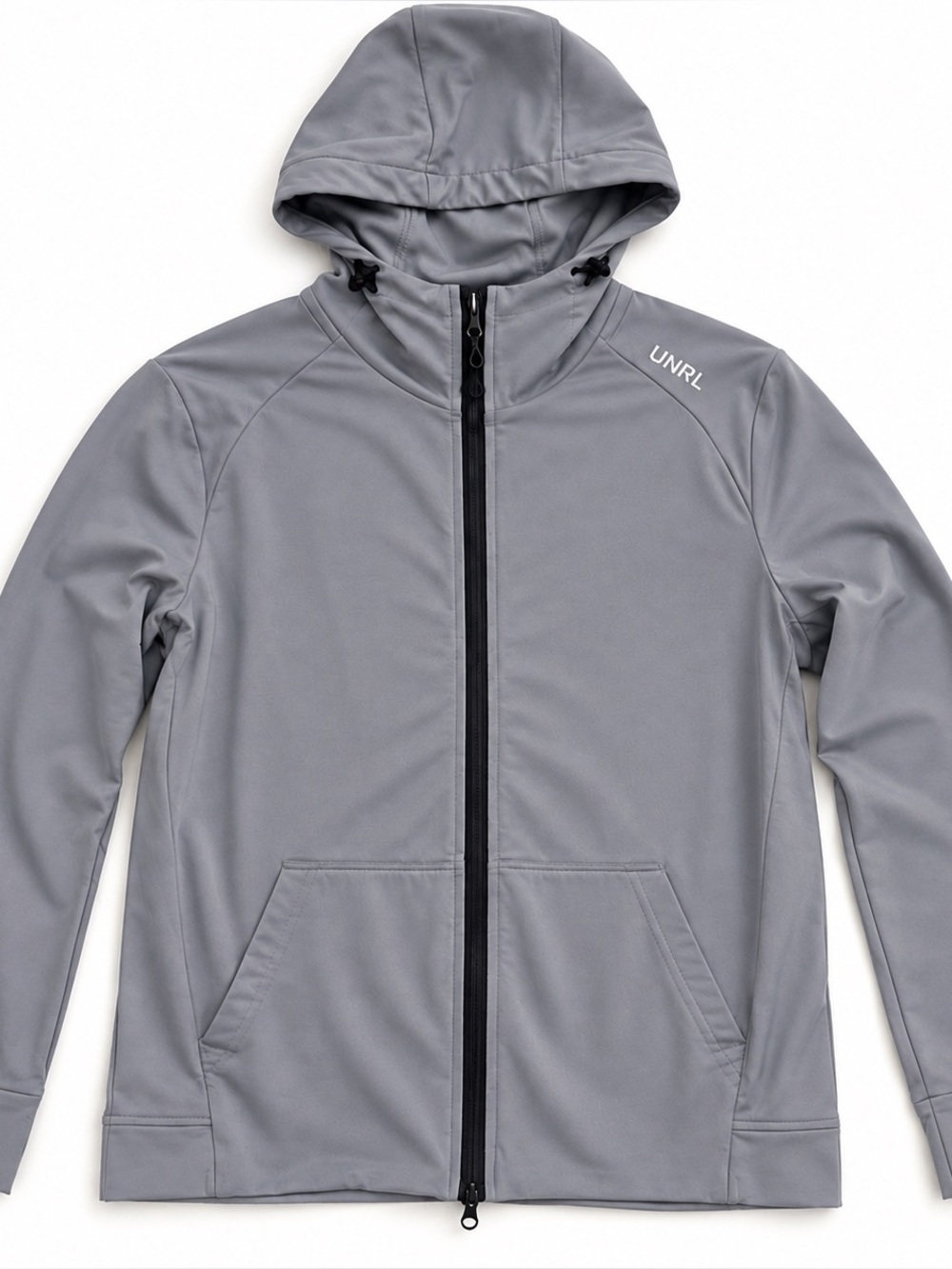 UNRL Full Zip Hooded Jacket Gray Men’s Small Athletic Performance Hoodie